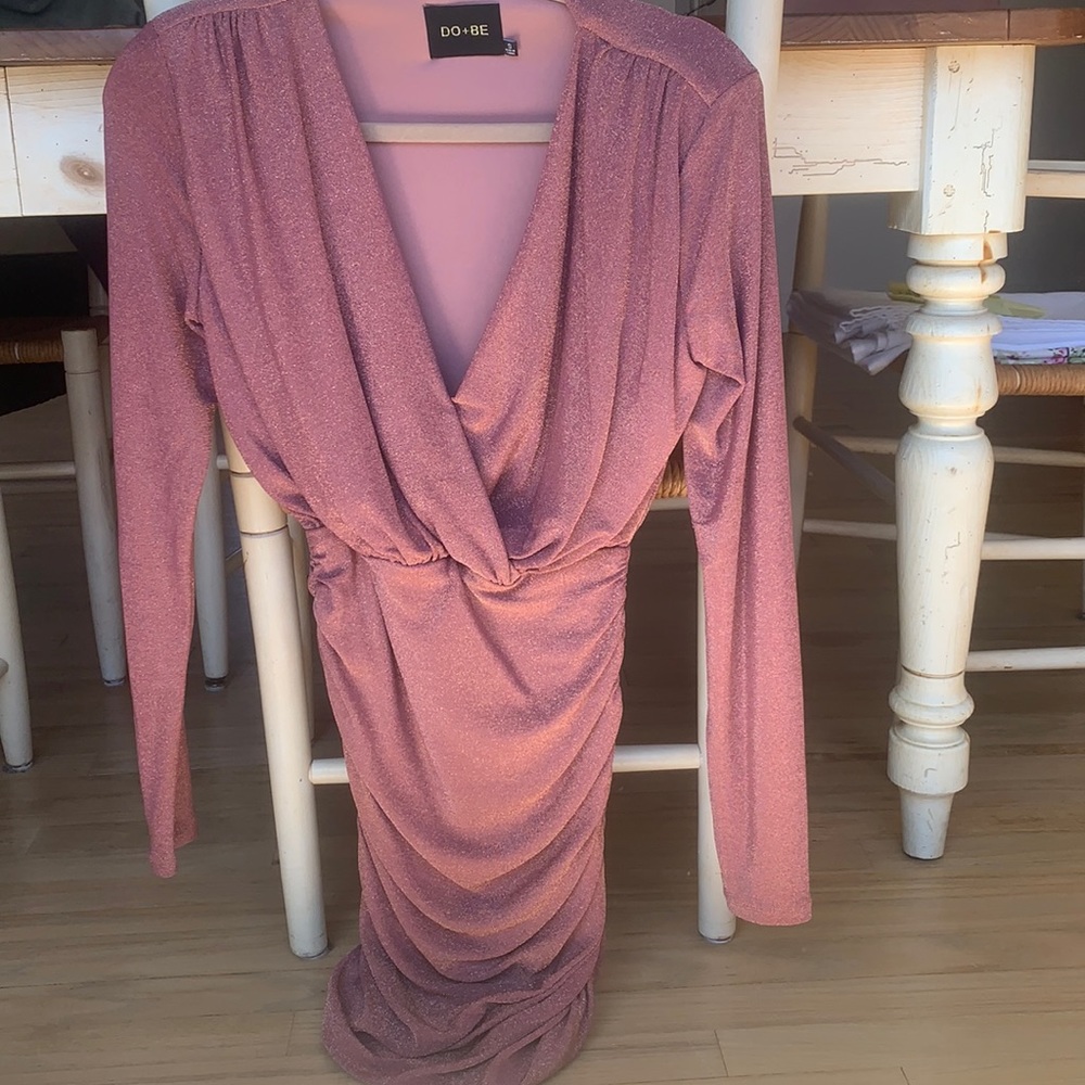 Do+Be pink shiny women’s dress size small
